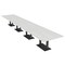 Skutchi Designs Rectangle Conference Table With Power Unit, 48 in W, 240 in L, White HAR-REC-48X240-DOU.BK-WA7976-NA - alternate 1