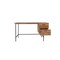Homeroots 55" Brown and Black Solid Wood Writing Desk with Two Drawers 520652 - alternate 6
