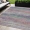 Homeroots 5' X 8' Blush Striped Washable Indoor Outdoor Area Rug 608456 - alternate 1