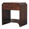 Homeroots 20" Walnut Solid Wood Round One Drawer Nightstand 722581 - alternate 4
