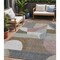 Homeroots 5' X 8' Brown Ivory And Mauve Geometric Washable Indoor Outdoor Area Rug 616731 - alternate 1