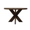 Homeroots 48" Brown Solid Wood Round Top Dining Table 606256 - alternate 1