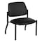 Office Star Products Big and Tall Armless Guest Chair in Dillon Black fabric with Sturdy Black Metal Frame 55054B-R107 - alternate 1