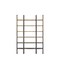 Homeroots Brown Iron and Solid Wood Six Tier Bookcase 392220 - alternate 6
