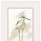 Homeroots Set Of Two Stilt Birds White Framed Print Wall Art, 2PK 526076 - alternate 3