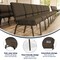Flash Furniture Brown Fabric Church Chair, PK4 4-FD-CH0221-4-GV-S0819-GG - alternate 10