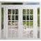 Vdomdoors Front Exterior Prehung Metal-Plastic Double Doors Clear Glass / MANUX 8151 White Silk / Office Comm MANUX8151DEXD-WS-W16+72+16xH80+14-LH-I - alternate 1