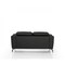 Homeroots Urban 65in Black Leather Adjustable Headrest Loveseat 480896 - alternate 8