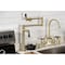 Kingston Brass Deck Mount Pot Filler Faucet, Brushed Brass KS4707PKL - alternate 5