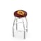 Holland Bar Stool Co 30" Chrome Arizona State Swivel Bar Stool, Accent Ring, Sparky Logo L8C2C30ArizSt-S - alternate 1