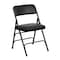 Flash Furniture Folding Chair, Black Vinyl, 30" H HA-MC309AV-BK-GG - alternate 1
