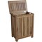 Homeroots Compact Teak Laundy Storage With Removable Bag In Natural Finish 376759 - alternate 8