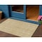 Homeroots 3' X 5' Wheat Gold And Gray Striped Washable Indoor Outdoor Area Rug 615104 - alternate 1
