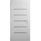 Vdomdoors Front Exterior Prehung Metal-Plastic Door, Manux 8415 White Silk, Office Commercial and Residential MANUX8415EXD-WS-W36xH80-LH - alternate 1