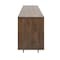 Homeroots 70in Brown and Black Solid Wood Six Drawer Sideboard 380212 - alternate 4