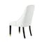 Homeroots Set of Two Tufted White And Espresso Upholstered Faux Leather Dining Side Chairs 543536 - alternate 9