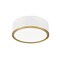 Z-Lite Bradley 1 Light Flush Mount, Matte White and Modern Gold, 12.25 In W 1018F12-MW-MGLD-LED - alternate 6