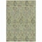 Homeroots 8' X 10' Artichoke Green And Gray Damask Washable Indoor Outdoor Area Rug 588133 - alternate 9