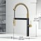 Vigo Edison Pro Single Handle Pull-Down Kitchen Faucet in Matte Gold/Matte Black VG02052MGMB - alternate 7