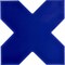 Apollo Tile Siena 5.35 in. x 5.35 in. Glossy Blue Ceramic Cross-Shaped Wall and Floor Tile 5.37 sqft/case, 27PK APLMOR88AZCR - alternate 1