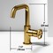 Vigo Ruxton Single Handle Single-Hole Bathroom Faucet in Matte Brushed Gold VG01051MG - alternate 5