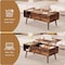 Simple Deluxe Lift Top Coffee Table with Storage Shelf and Hidden Compartment, Modern Wooden Rising Coffee Tables 3A88HKTABELIFTBRN - alternate 6