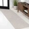 Jonathan Y Cole Modern Minimalist Pinstripe High-Low Cream/Silver 2 ft. x 8 ft. Runner Rug CAR101A-28 - alternate 1