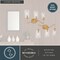 Vaxcel Beverly 3 Light Gold Muted Brass Bathroom Vanity Fixture Clear Glass Shade, LED Compatible W0442 - alternate 10