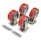 Vestil 6"X2" POLY-ON-STEEL CASTER KIT 4800 lb CAP, PK4 D-CK4-PU6-2 - alternate 4