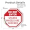 Signmission Do Not Enter Unless Wheels Are Choc, 6 inch X 6 inch, Vinyl Decal, 2PK OC-D-2PACK-6-39 - alternate 4