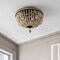 Jonathan Y Dune Wood Bead 15.25" 3-Light Bohemian Farmhouse Iron LED Semi Flush Mount, Oil Rubbed Bronze/Light T JYL9903A - alternate 7