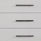 Homeroots 34" White Carved Geometric Solid Wood Five Drawer Dresser 524116 - alternate 10