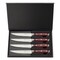 Henckels Forged Accent Set of 4 Steak Knife Set-Red 1011264 - alternate 8