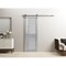 Sartodoors Sturdy Barn Door 18 x 84in, Light Grey Oak W/ Frosted Glass, SS 6.6FT Rail Hangers Heavy Set VEREGIO7288BD-S-OAK-1884 - alternate 1