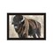 Homeroots The Boss Bison Only Black Framed Print Wall Art 529699 - alternate 3