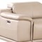 Homeroots 175" Beige Top Grain Leather Reclining USB Sofa And Storage 643707 - alternate 5