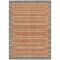 Homeroots 8' X 10' Pewter And Gold Striped Washable Indoor Outdoor Area Rug 610501 - alternate 8