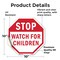 Signmission Stop Watch For Children, 10 Inch X 10 Inch, Vinyl Decal OC-D-10-36 - alternate 3