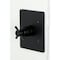 Kingston Brass Single-Handle Pressure Balanced Tub and Shower Faucet, Matte Black KB6340DX - alternate 5