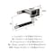 Amerock Esquire Polished Nickel/Black Bronze Contemporary Single Post Toilet Paper Holder BH26617PNBBR - alternate 4