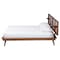 Baxton Studio Elvina Mid-Century Transitional Ash Walnut Wood Queen Size Platform Bed with Built-In Shelves 253-13903-9803-ZORO - alternate 9