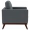 Leisuremod Chester Modern Leather Accent Armchair with Birch Wood Base, Grey CS33GR-L - alternate 7