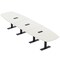 Skutchi Designs Arc Boat Conference Table With Power, 48 in W, 192 in L HAR-ABOT-48X192-T.BK-W960-EBLK - alternate 1