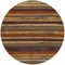 Homeroots 8' Chocolate Beige And Copper Round Striped Washable Indoor Outdoor Area Rug 598880 - alternate 8