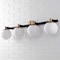 Jonathan Y Modernist Globe 34" 4-Light Metal/Frosted Glass Modern Contemporary LED Vanity, Brass Gold/Black JYL3543A - alternate 6