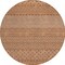 Homeroots 8' Orange And Ivory Round Chevron Washable Indoor Outdoor Area Rug 612288 - alternate 7