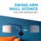 Coby Wall Mount Light with Extending Swing Arm, Wall Lamp with Matte Black Finish CBWL10 - alternate 5