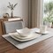 Homeroots White Five Piece Square Bone China Dinnerware Set 483489 - alternate 3