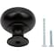 Designperfect 1-1/4 Diameter Round Cabinet Knob, Matte/Flat Black DPA-R31KBLK - alternate 5