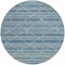 Homeroots 8' Denim Blue And Teal Blue Round Geometric Washable Indoor Outdoor Area Rug 610686 - alternate 8